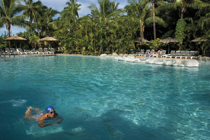 Swimming pool at Outrigger Resort.