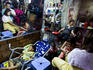 Hair and nail beauty treatment at Siem Reap market.