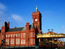 The Customs House, Classic Victorian Gothic architecture, and merry-go-round.