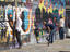 Graffiti artists creating new artwork at Five Pointz.