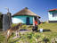 Woman cooking outdoors, South Africa
