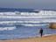 Boogie boarder at Ansteys Beach, Durban
