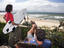 Surfers checking out waves, South Africa