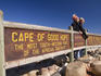 Cape of Good Hope sign on Cape Peninsula.
