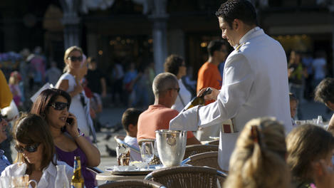 Caffe Florian on Piazza San Marco.