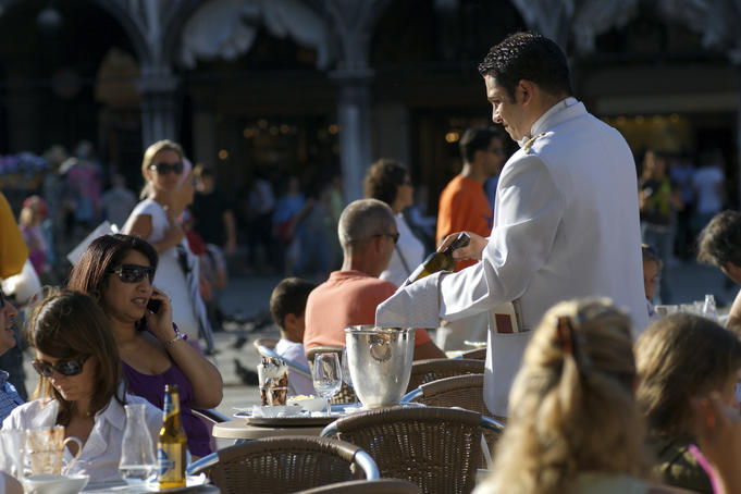 Caffe Florian on Piazza San Marco.