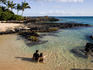 Bathing in the shallows at Secret Cove, South Maui.