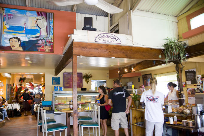 Casanova Deli, Makawao, Upcountry. (instead of Komoda Bakery,which was closed for reno's).