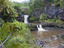 The pools of Oheo Gulch tinted brown due to an upcountry landslide and closed for swimming due to flash floods - requested pic was for swimmers in the pools. East Maui, beyond Hana.