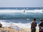 Watching windsurfers at Ho'okipa Beach, Pai'ia, North Shore.