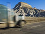 Truck driving along Highway 50.