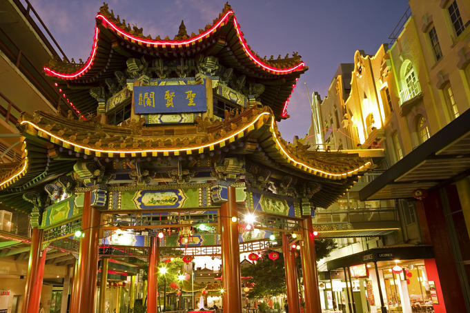 Pagoda in Chinatown.