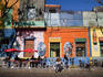 Brightly-coloured La Boca streetfront.
