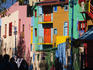 Brightly-coloured buildings in La Boca district.