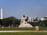 Sculpture inside Ibirapuera Park.