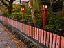 Lantern row near Shirakawa canal.