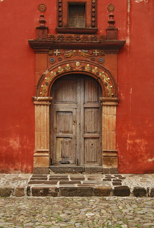 Mission San Miguel Viejo doorway.