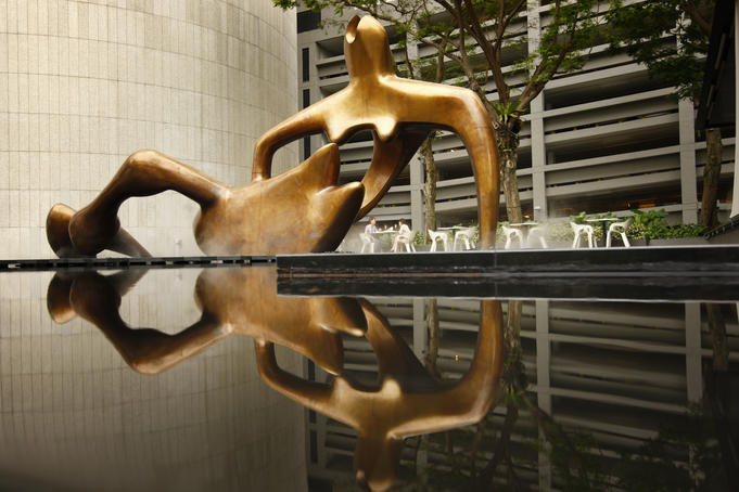 Large Reclining Figure sculpture, Central Business District.