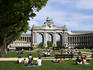 Triumphal Arch at Parc du Cinquantenaire in the EU Quarter.