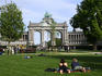Triumphal Arch at Parc du Cinquantenaire in the EU Quarter.