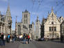 Belfort and St Baafskathedraal from St Michielsbrug.