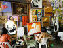 Artists working in gallery.
