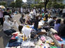 Sunday flea market at Jingu Gaien Park, Shinjuku-ku.