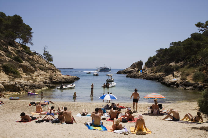 Cala Cap Falco beach and cove.