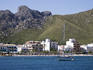 Hotels and beach promenade.