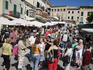 Crowd at Sineu Wednesday market.