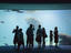 Family admiring fish at Palma Aquarium.