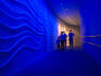 Wave pattern in hallway of Palma Aquarium.