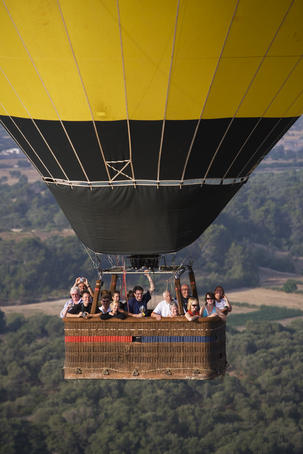 Mallorca Balloons Warsteiner hot air balloon basket.