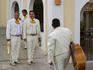 Mariachi musicians at Plaza Mijares.