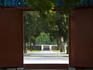 Looking through to a courtyard at the Beijing Ancient Architecture Museum (Gudai Jianzhu Bowuguan).