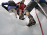 Glacier hiking through the Franz Josef Glacier.