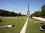 Parc du Champ de Mars with Eiffel Tower in background.