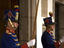 Granaderos guards at Presidential Palace (Carondelet Palace), Centro Historico (Old town).