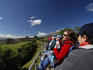 Passengers aboard Chiva Express train from Quito to Guayaquil.