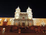 San Francisco Church facade, Centro Historico (Old town), at night.