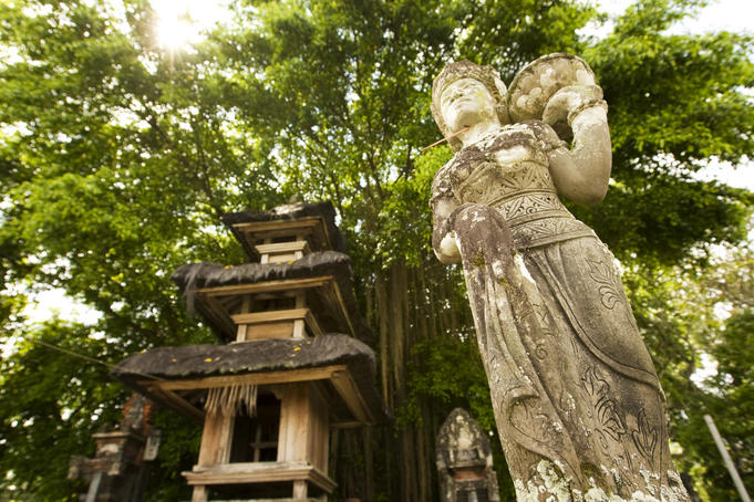 Statue at Mayura Water Palace.