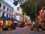 Elizabeth St Mall at dusk.