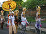 Procession on the streets of Ubud.