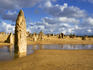 Limestone formations in Pinnacles Desert, near town of Cervantes.