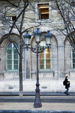 Old fashioned Parisian street lamp.