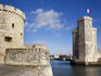 14th-century Saint-Nicolas Tower at entrance of Vieux Port (Old Harbour).