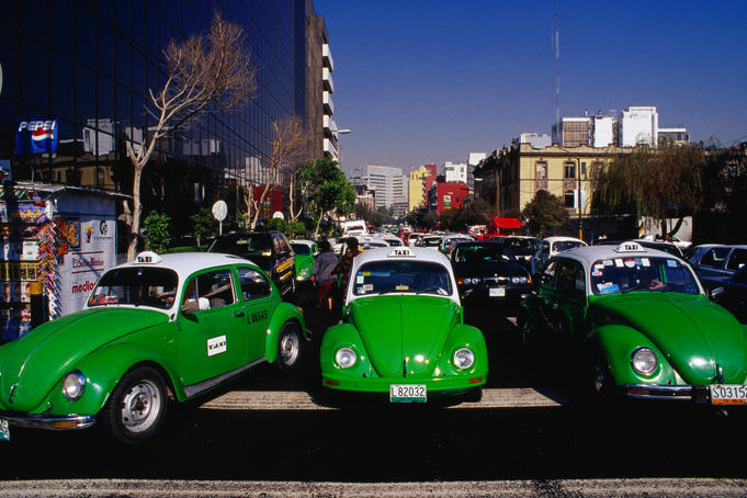 Mexico city is famous for,amongst other things, its VW taxis that fill all streets,lanes and roads