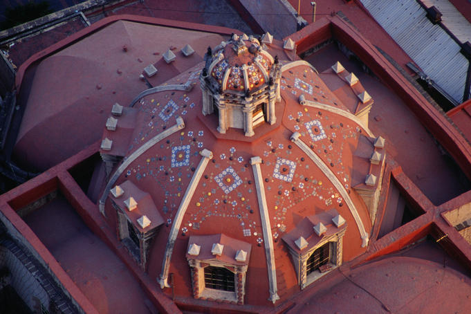 Just another beautiful domed church roof in Mexico City