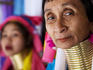 Portrait of mother and daughter, both from Long Neck hill tribe.