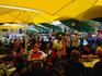 Dining outdoors in San Angel, Mexico City